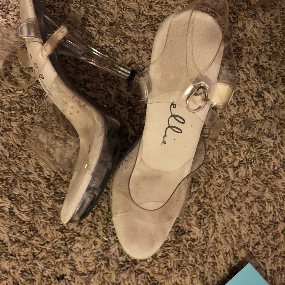 Clear Competition/Pageant Heels Size 7.5